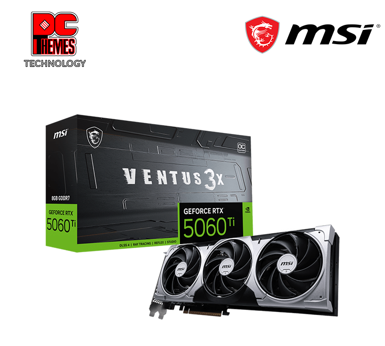MSI GeForce RTX™ 5060 Ti 8G VENTUS 3X OC Graphics Card